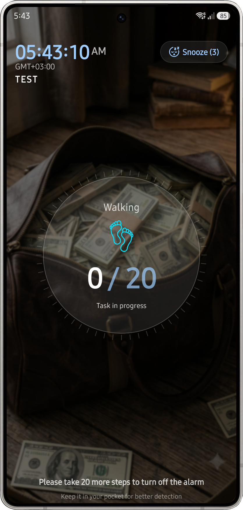 Walking Step Mission Background